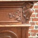 Antique oak sideboard, Louis XV rococo style, late 19th century.
