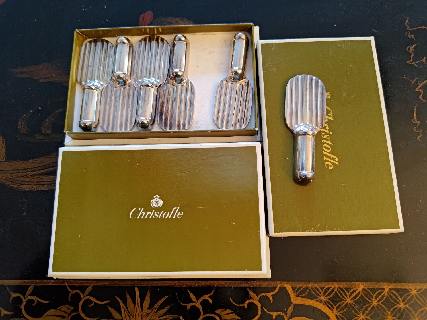 12 Christofle knife holders