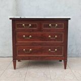 Louis XVI style mahogany chest of drawers