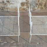 Two vintage metal chairs