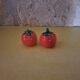 Vintage slip tomato salt and pepper shakers