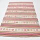 5x7 Multicolor Striped Kilim Rug, Traditional Oriental Carpet, 142x203 Cm