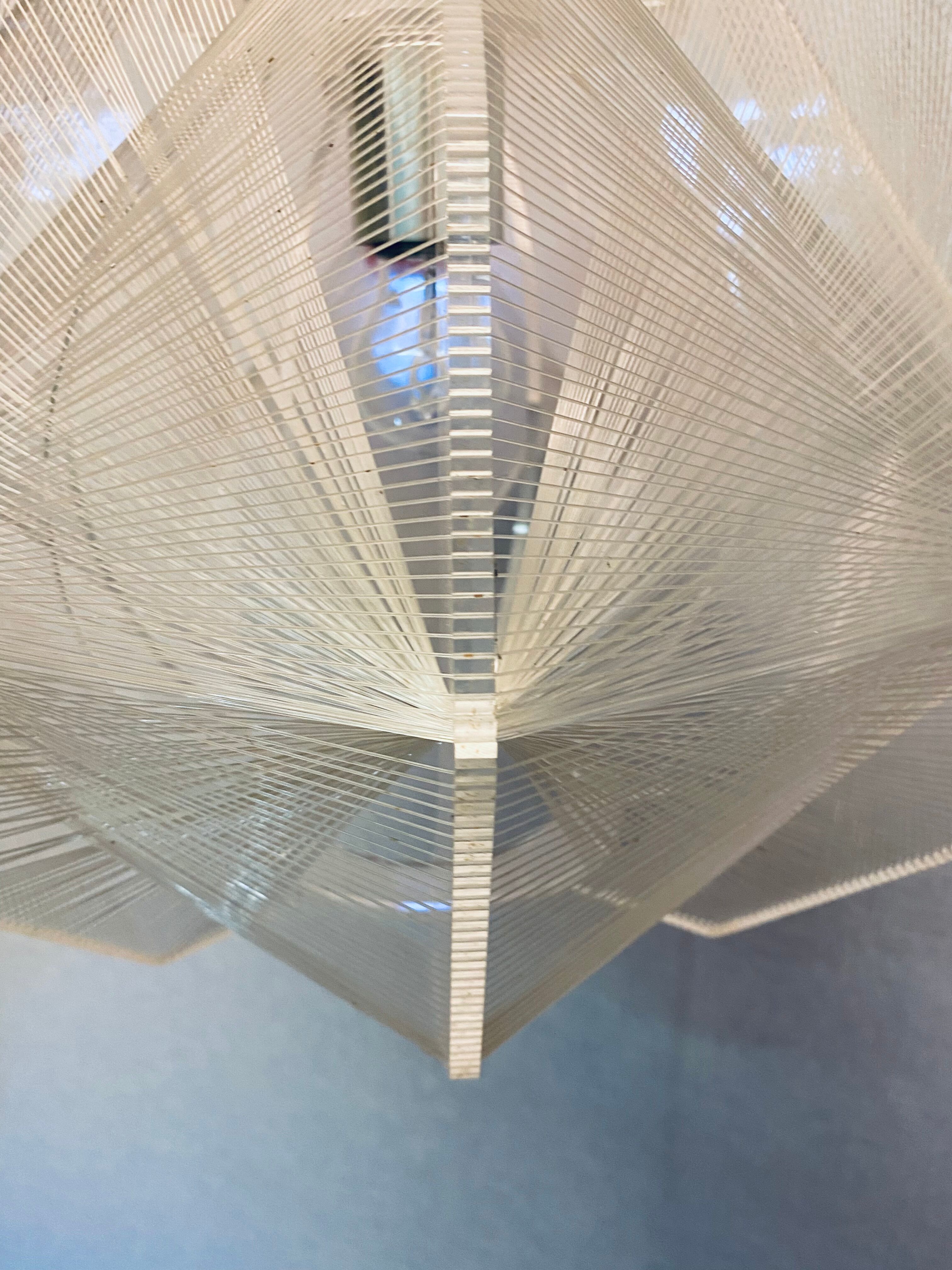 Space Age Sompex pendant lamp Perspex by Paul Secon