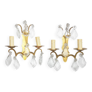 Paire d’appliques murales - empire bronze