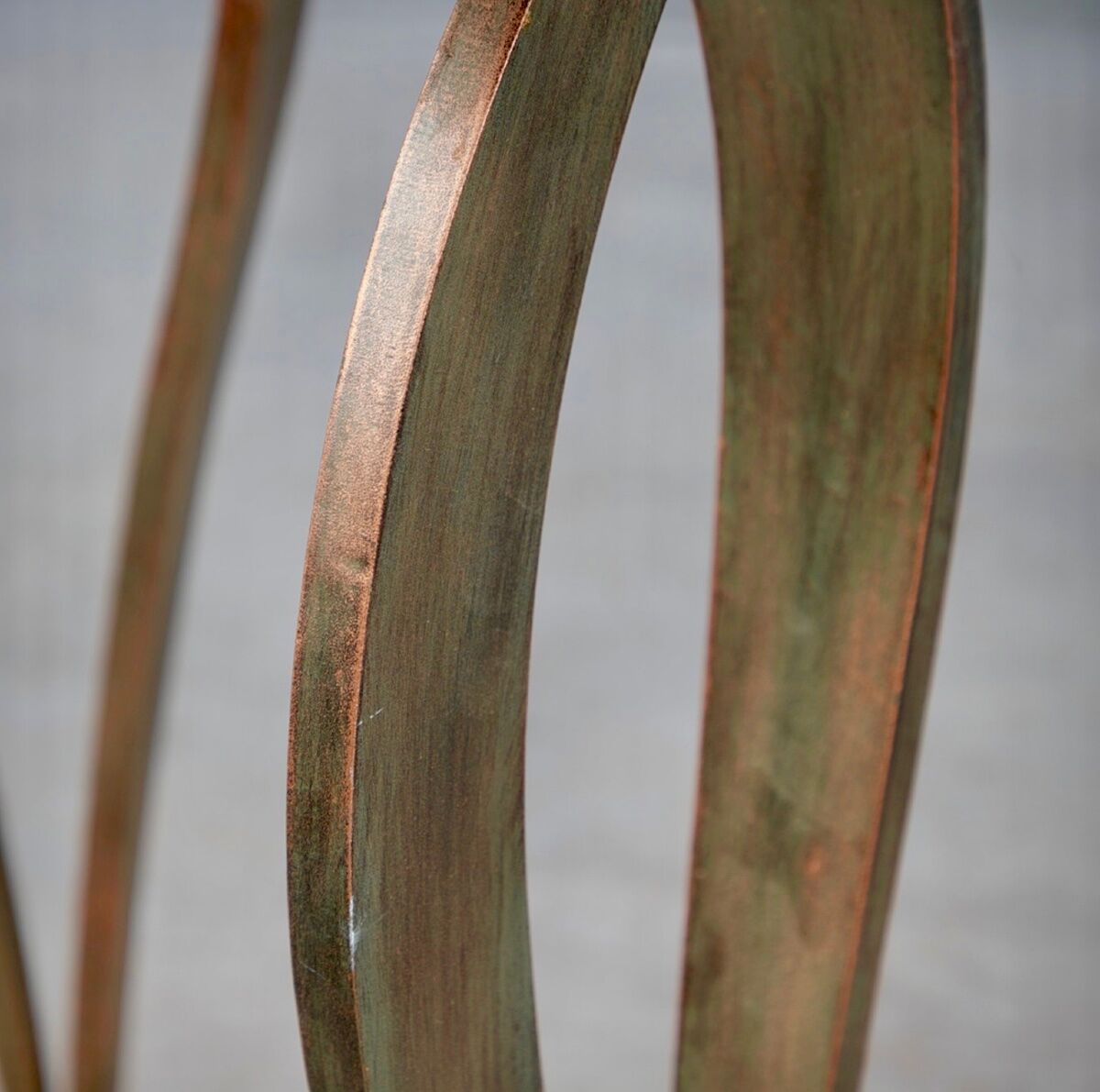 Bronze dining table, late 20th century.