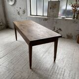 Farmhouse table in oak and walnut 2m