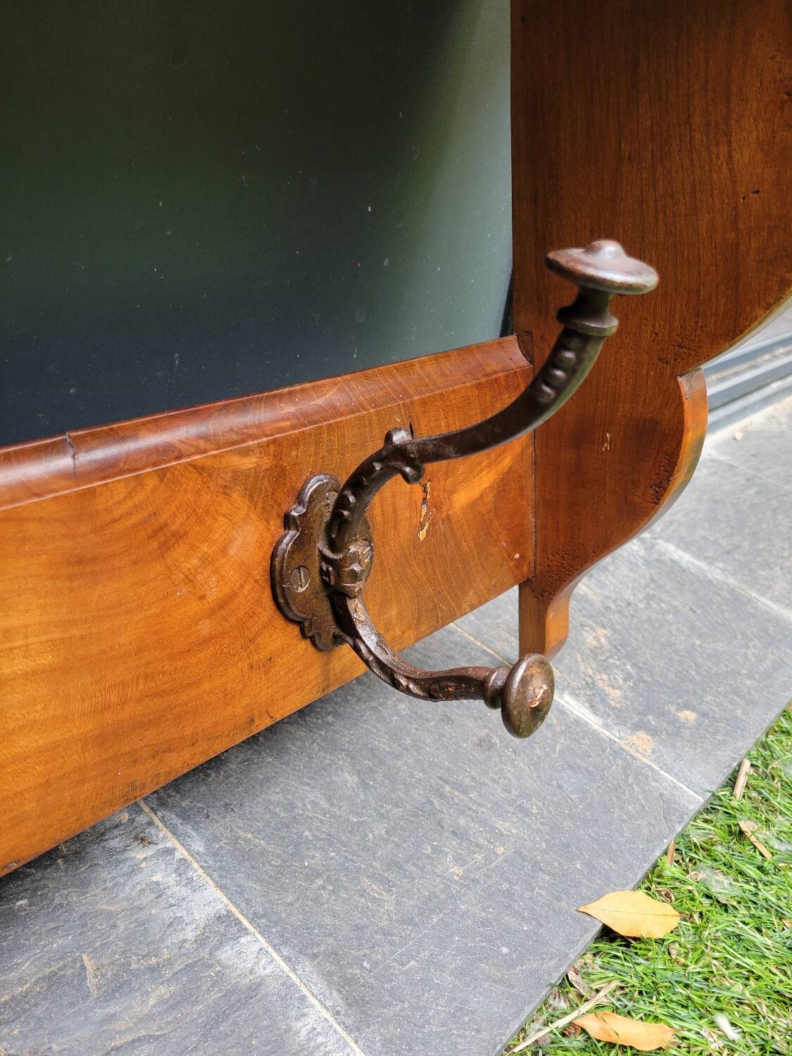 Walnut coat rack and hat rack