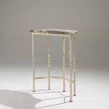 Console table with marble top, 1940s