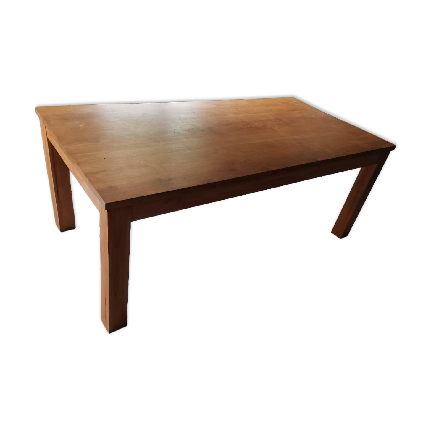Solid wood table for 8 people.