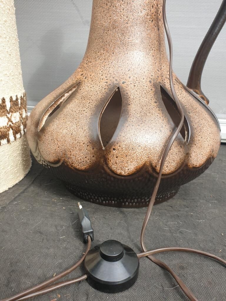 Ceramic floor floor lamp Danish Design 1970