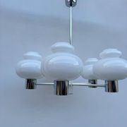 Lustre Space Age opaline chrome années 70