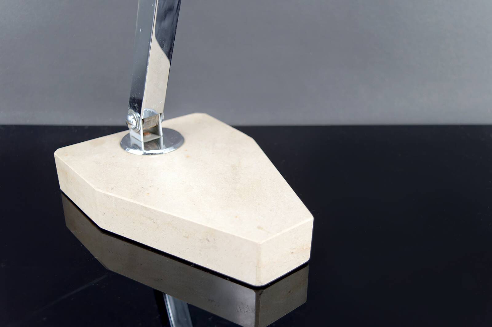 Important Art Deco Modernist Table Lamp, France, c. 1930