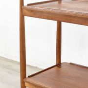 Midcentury White & Newton Teak Cocktail Drinks Trolley / Hostess.