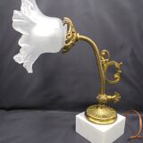 Opaline flower lamp