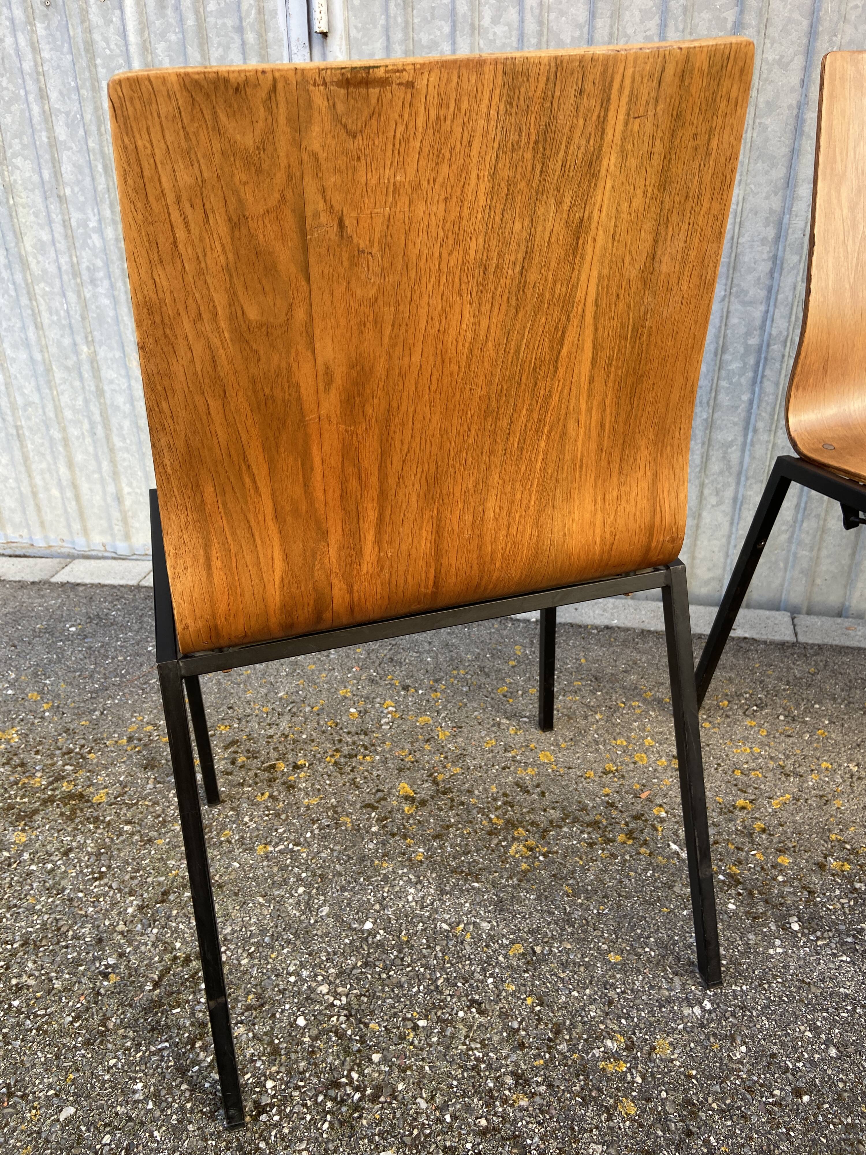 6 chairs Design Drabert Germany 1970 Scandinavian vintage