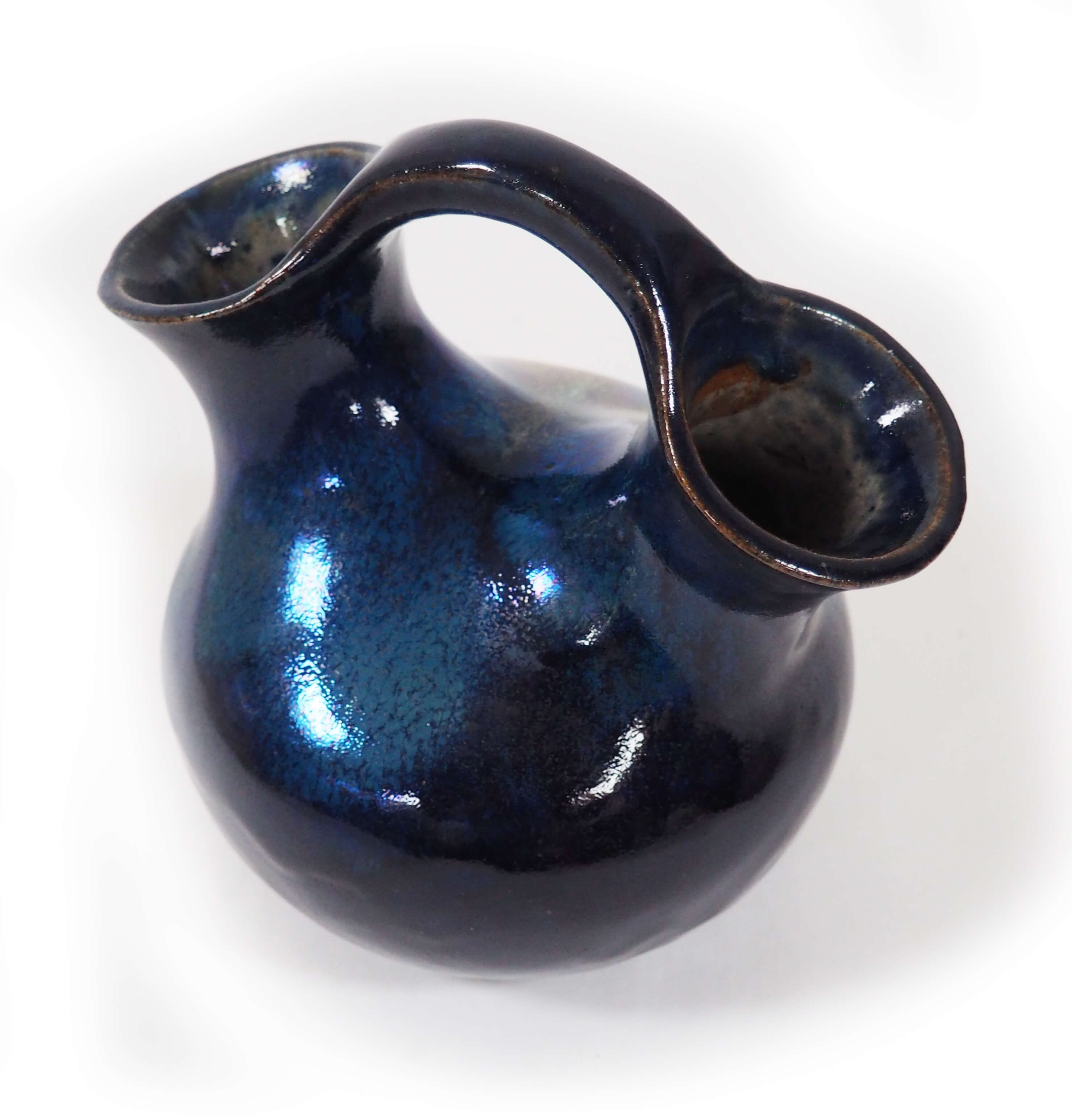Blue double vase