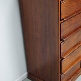 Vintage Dutch Oak / Mahogany Haberdashery Shop Cabinet, 1930s