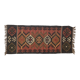 Jute and wool handwoven kilim runner