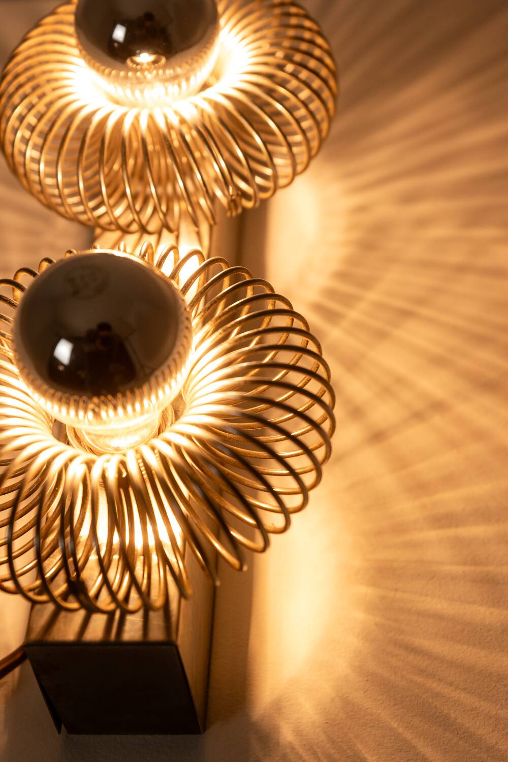 Brushed metal wall light Andrea Lazzari, 1970s