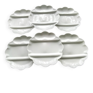 6 Assiettes a asperges