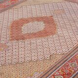 Iran Tabriz Mahi wool and silk oriental rug: 3.60 x 2.50 meters