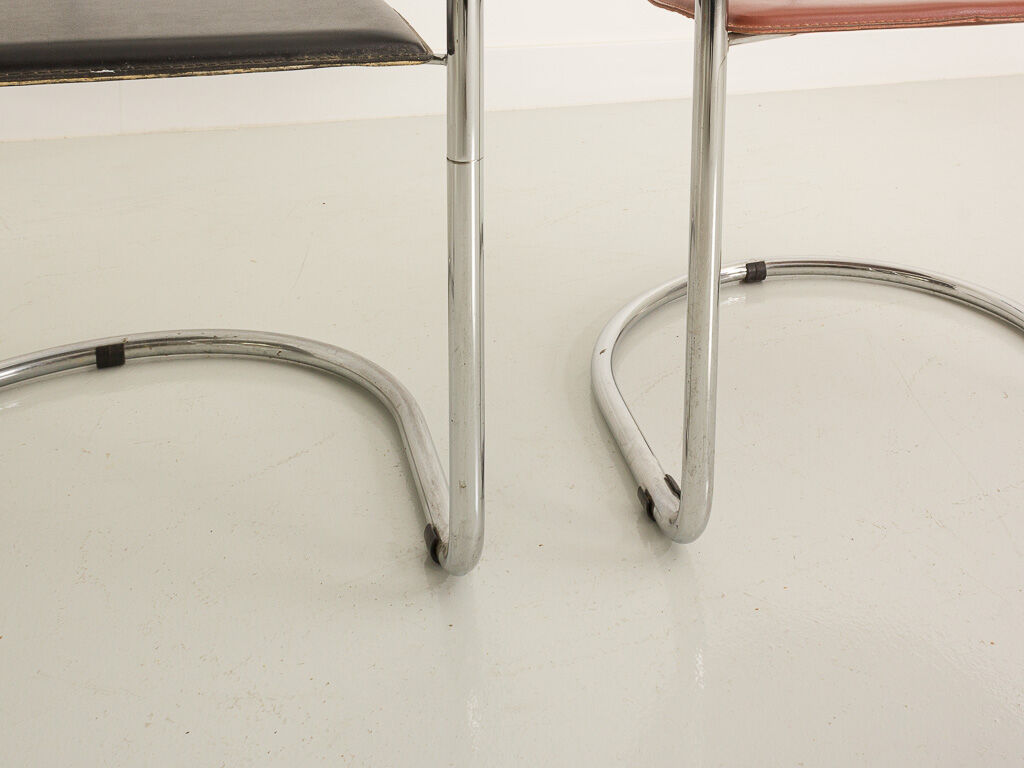 Canasta chair in Italian leather by Arrben, 197 years