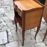 Pair of Louis XV style bedside tables in solid wood