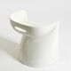 White stool by Winfried Staeb from the 1970s for the Form + Life Collection
