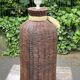 Large vintage 80s ceramic trompe l'oeil lamp
