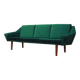 Green velvet sofa, Danish design, 1980s, production: Denmark