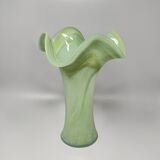 Vase vert étonnant des années 1960, signé Ca Dei Vetrai. Fabriqué en Italie.