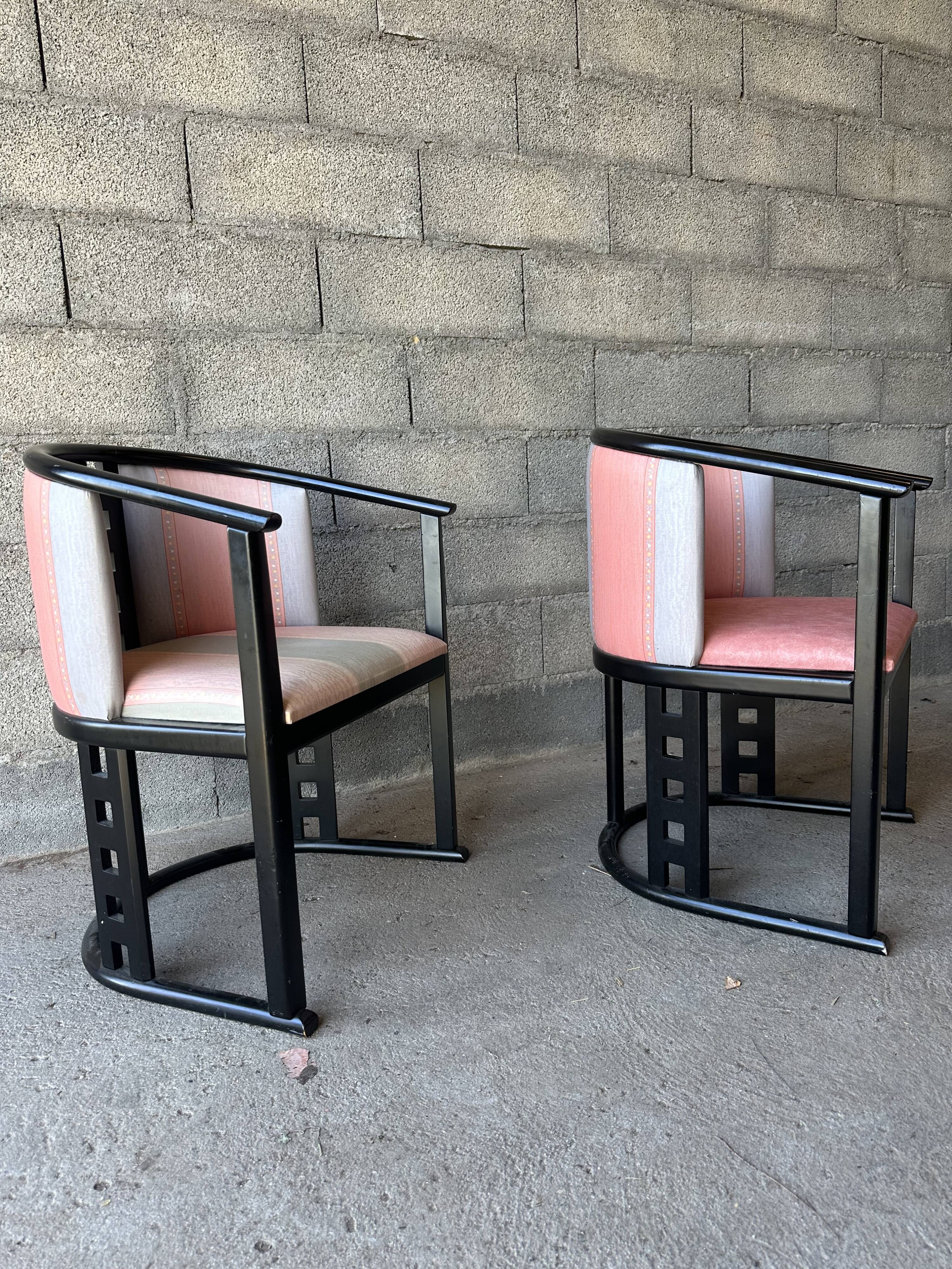 Pair of modernist armchairs