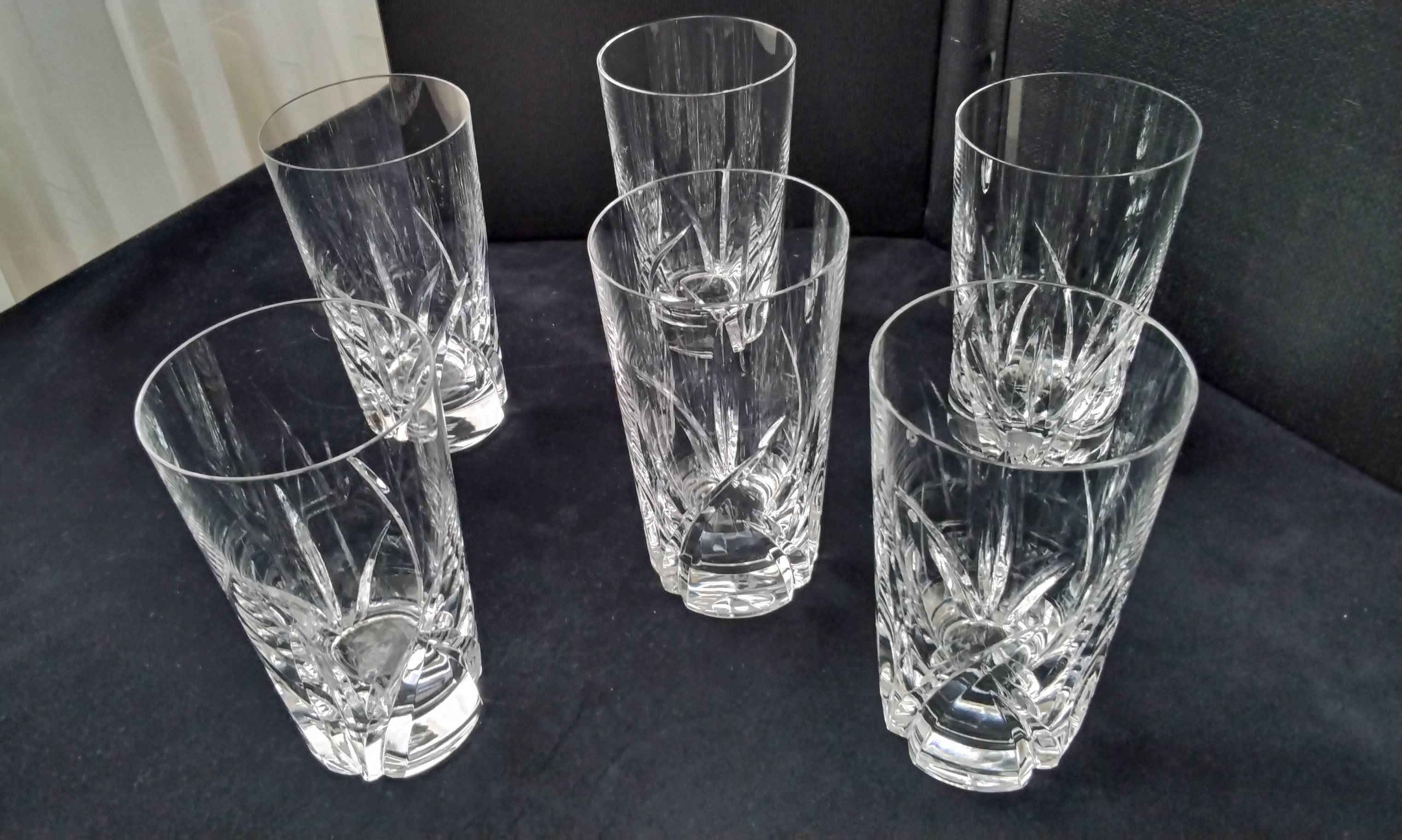 6 Verres à orangeade en Cristal de Sèvres