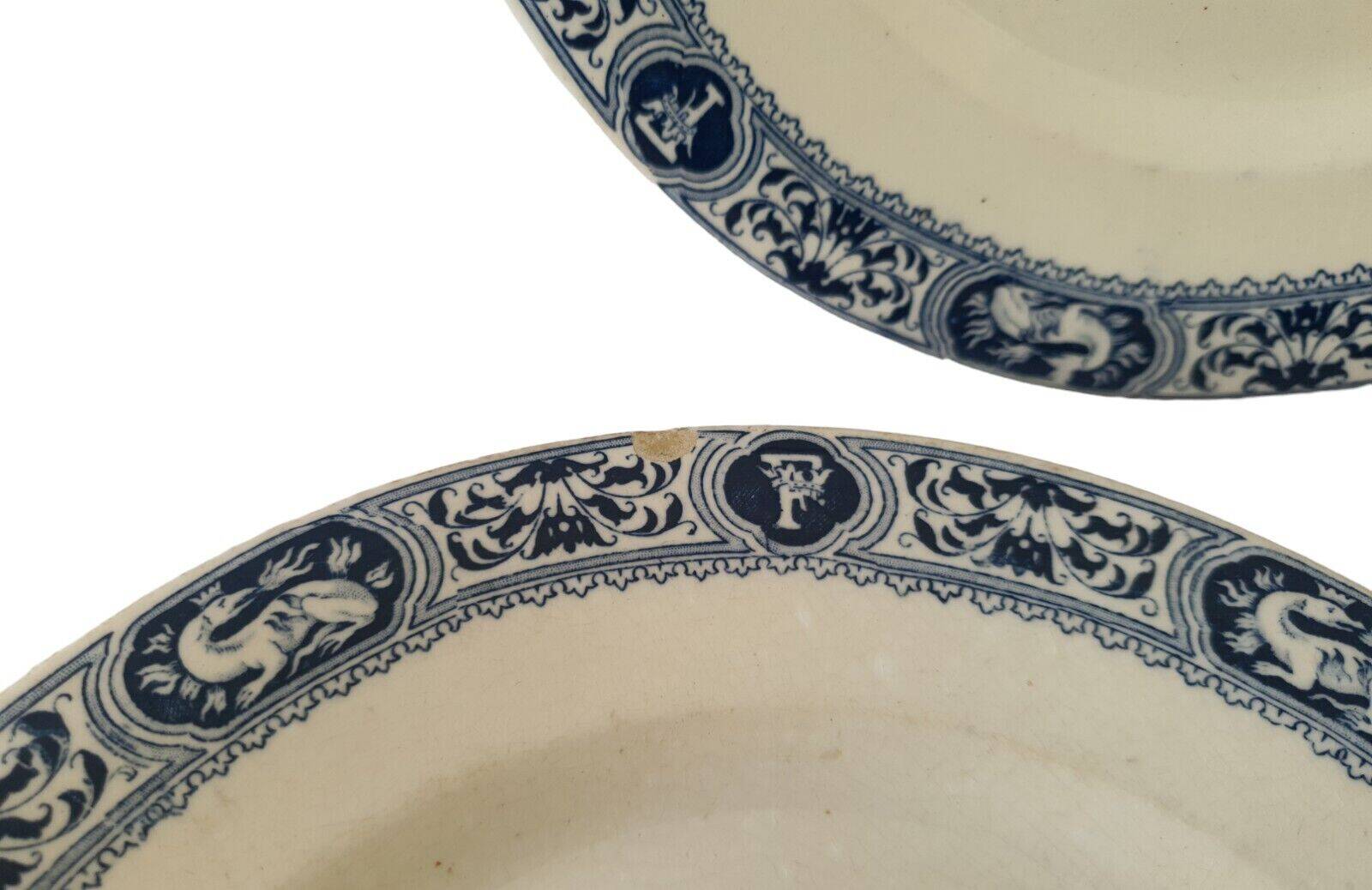 Lot Of 5 Plates François 1er Terre De Fer Model Salins D21.5 Cm