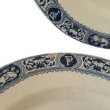 Lot Of 5 Plates François 1er Terre De Fer Model Salins D21.5 Cm