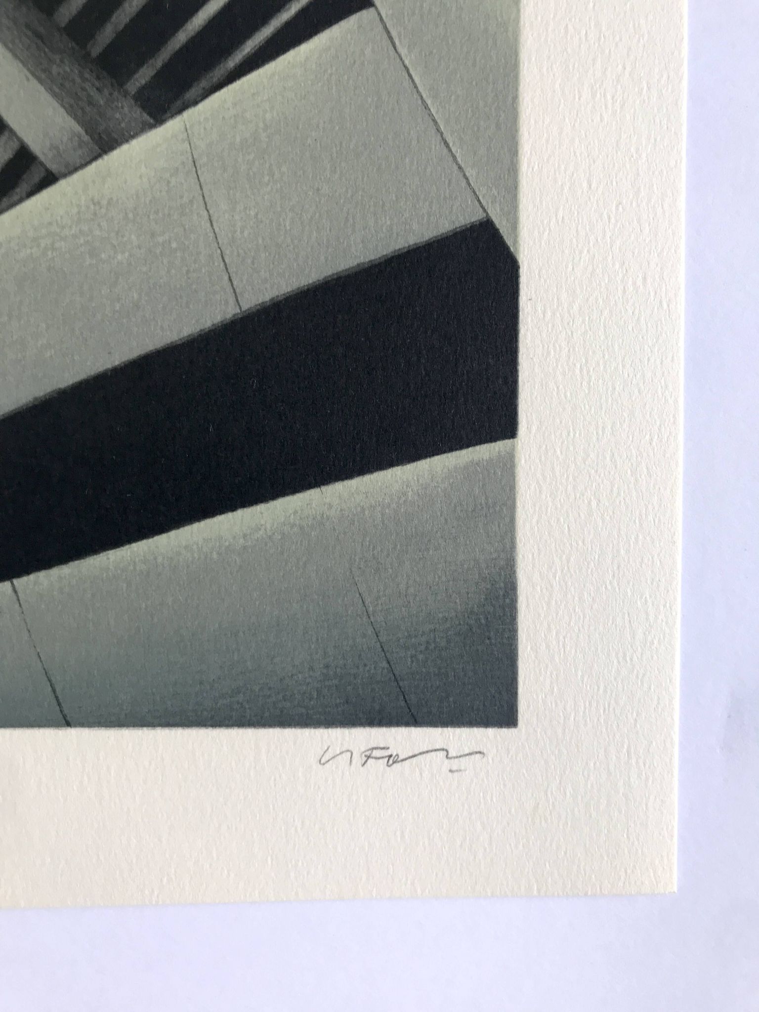 A. le foll, parc des princes, 1978. lithographie originale signée au crayon