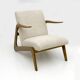 Paire de fauteuils Bouclete italiens de style moderne du milieu du XXe siècle, années 1970