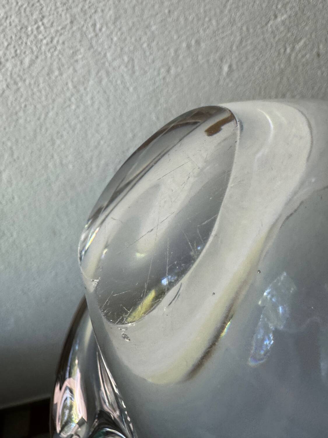 Lampe vide poche cristal années 60