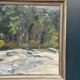 Huile sur toile originale suédoise – “Vinterlandskap” par Bertil Lindecrantz