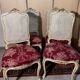 Set of four Louis XV chairs in lacquered wood