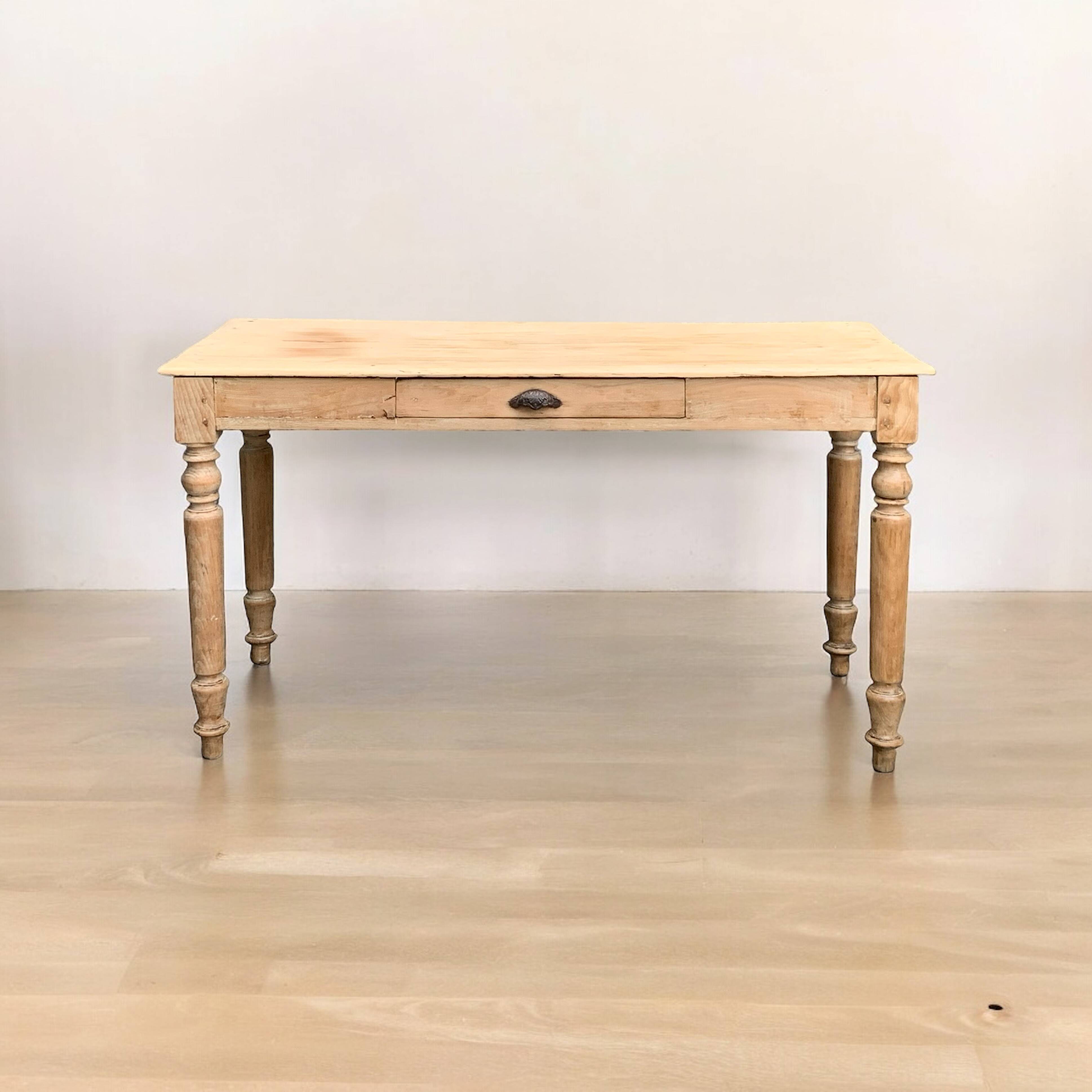 Raw wood farm table 1920