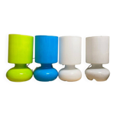Lot of 4 assorted colors Scandinavian table lamps