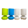 Lot of 4 assorted colors Scandinavian table lamps