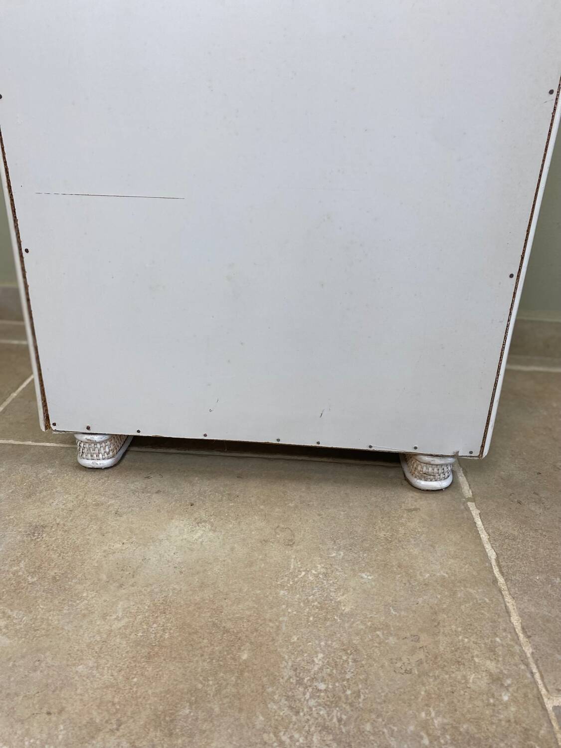 Vintage wicker chest of drawers