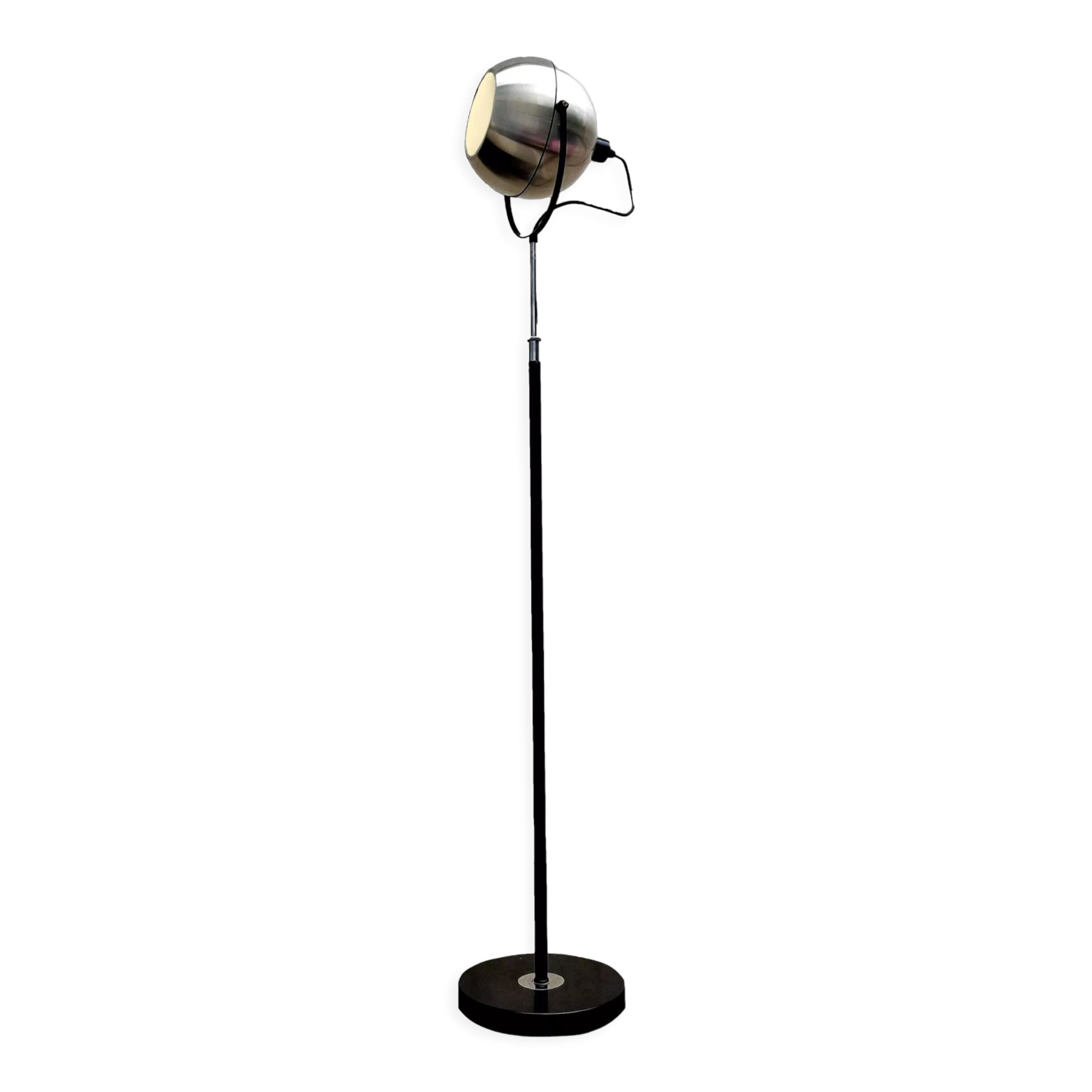 Raak globe floor lamp in aluminum, 1960s