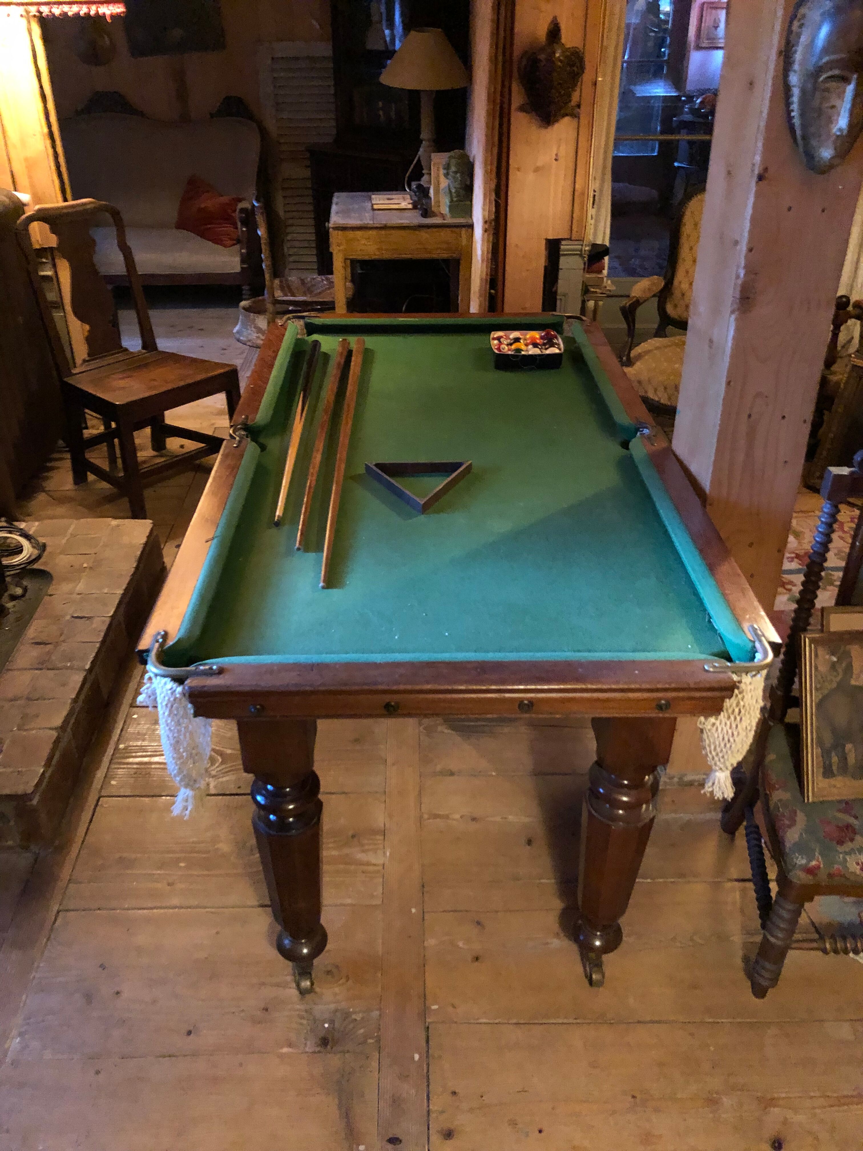 Billard signé EJ Riley vers 1910