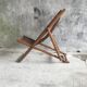 Vintage teak children's chaise longue