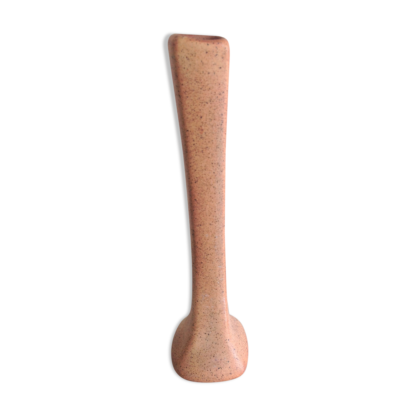 Vase soliflore in beige cermal from Vallauris / vintage 60s-70s