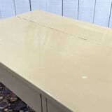 Bureau anglais en chêne et noyer du début XXème