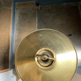 “Louisiana” lamp in brass and wood, oil lamp style